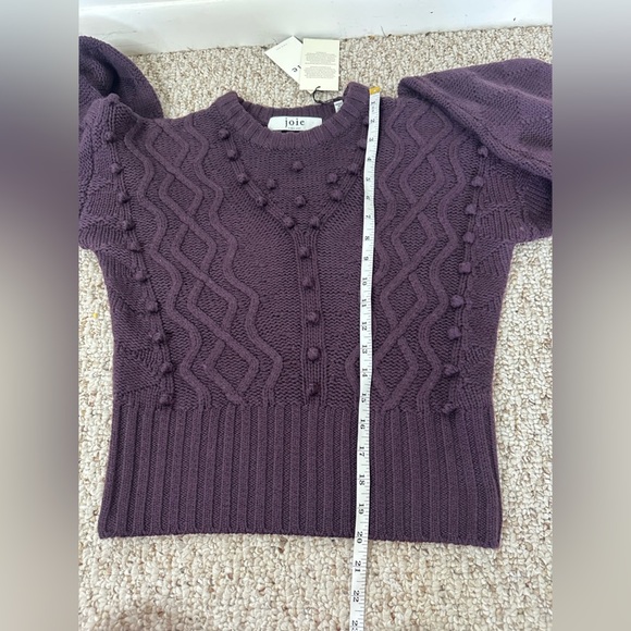 Joie Astrid full Wool Crew Neck Sweater in Purple size XS NEW WITH TAG - Picture 6 of 9